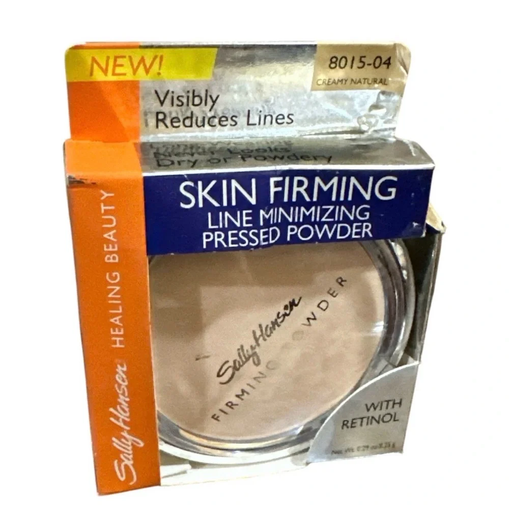 BNIB SALLY HANSEN SKIN FIRMING LINE MINIMIZING PRESSED POWDER 8015-04 NATURAL